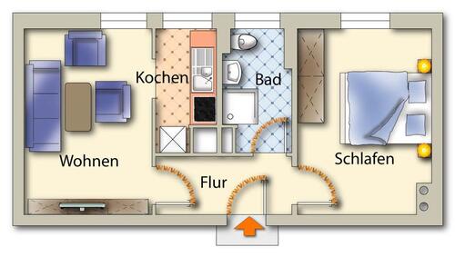 Foto - Etagenwohnung zur Miete in Freiberg