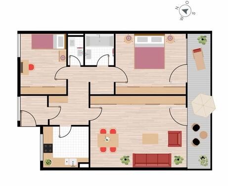 Foto - 3 Zimmer Etagenwohnung in Petershausen