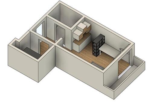 Foto - Modernisiertes 1-Zimmer-Apartment – Erstbezug Renoviert Möbliert