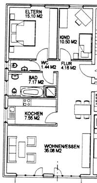 Foto - 3 Zimmer Etagenwohnung zur Miete in Offenburg