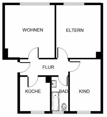 Foto - Etagenwohnung in Bochum zur Miete