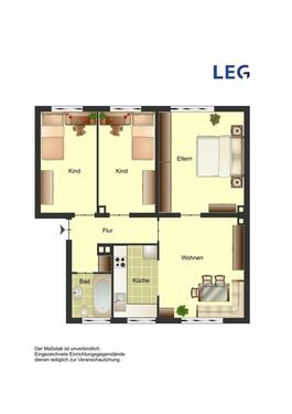 Foto - 3 Zimmer Erdgeschoßwohnung zur Miete in Bocholt