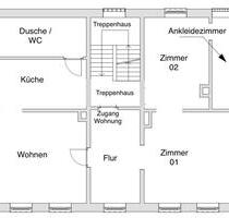 Hohenhameln Ortskern 3 Zimmerwohnung