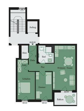 Foto - 3 Zimmer Etagenwohnung zur Miete in Mühlheim am Main