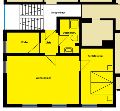 Foto - 2-Zimmer-Wohnung - 574,00&nbsp;EUR Kaltmiete, ca.&nbsp; 48,00&nbsp;m&sup2;