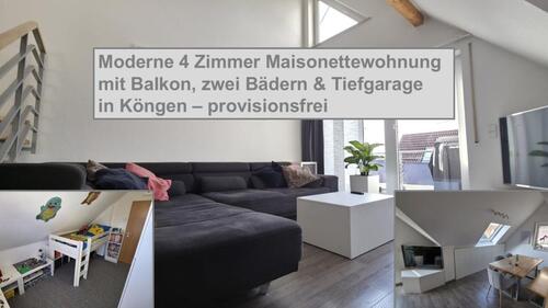 Foto - Moderne 4 Zimmer Maisonettewohnung mit Balkon, zwei Bädern & Tief