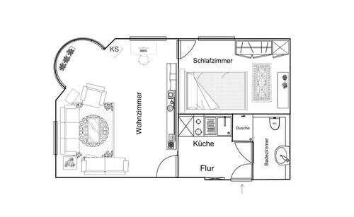 Foto - Schöne 2-Zimmer-Wohnung in Aachen - 620€ warm