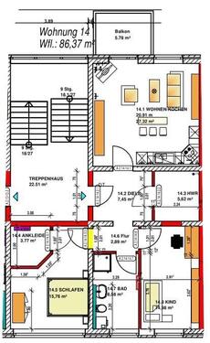 Foto - Etagenwohnung in Varel zur Miete