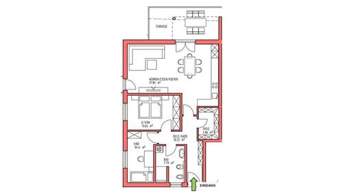 Foto - Terrassenwohnung in Bogen zur Miete