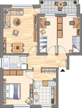 Foto - Demnächst frei! 4-Zimmer-Wohnung in Flensburg Mürwik