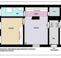 Mietwohnung - 460,00&nbsp;EUR Kaltmiete, ca.&nbsp; 36,00&nbsp;m&sup2; in Dieblich (PLZ: 56332)