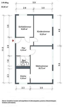 Foto - 3 Zimmer Etagenwohnung zur Miete in Coswig