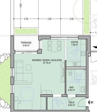 Foto - Wohnung barrierefrei zu vermieten. Fertigstellung bald.