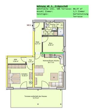 Foto - 3 Zimmer Erdgeschoßwohnung in Bruttig-Fankel