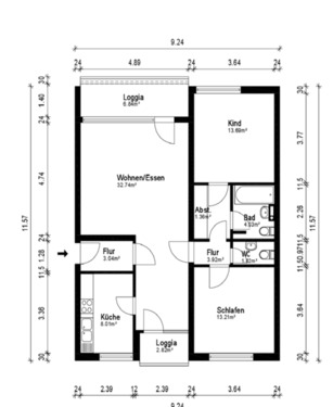 Foto - Helle 3-Zimmer-Wohnung im 1. OG in Bremen-Mahndorf