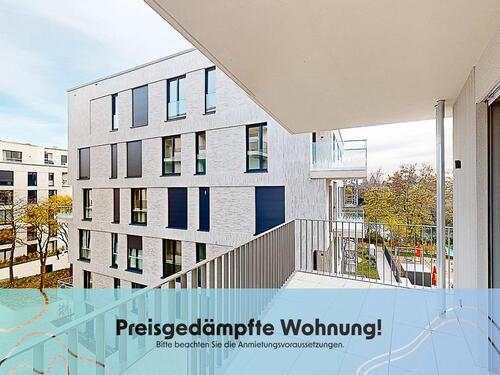 Foto - Neubau! 4-Zimmer-Wohnung mit Balkon und zwei Bädern (mietpreisgedämpft)