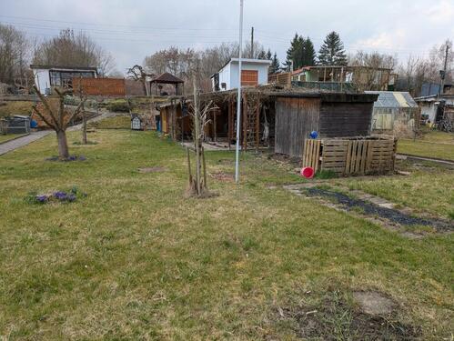 Foto - Kleingarten, Pachtgarten mit Laube Flöha