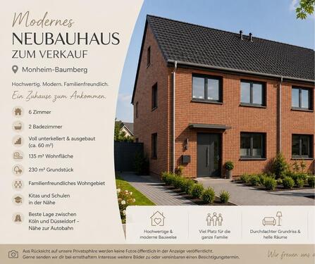 Foto - Modernes Doppelhaus - Monheim Baumberg