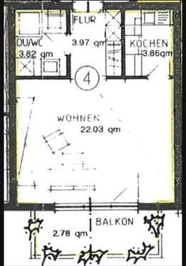 Foto - 1 Zimmer Etagenwohnung zur Miete in Stühlingen