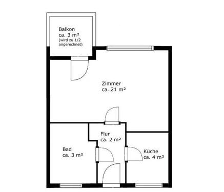Foto - 1 Zimmer Etagenwohnung zum Kaufen in Bremen