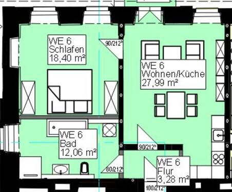 Foto - 2 Zimmer Etagenwohnung zur Miete in Weimar