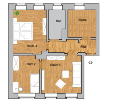 Foto - Charmante 3-Zimmer-Wohnung in Guben nahe Lidl ab 01.11.2025
