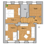 Charmante 3-Zimmer-Wohnung in Guben nahe Lidl ab 01.12.2025