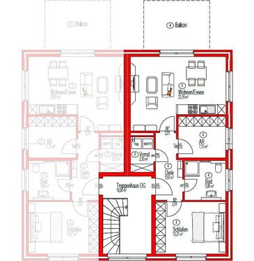 Foto - 3 Zimmer Dachgeschoßwohnung zur Miete in Oldenburg