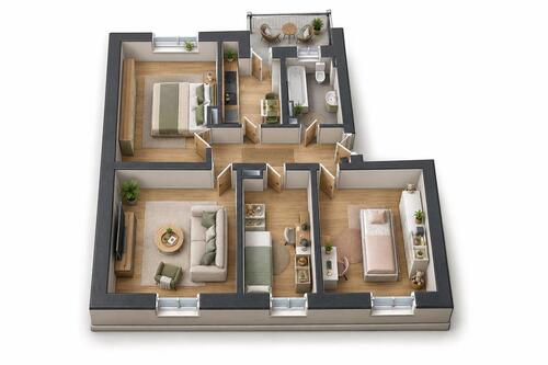 Foto - 4 Zimmer Erdgeschoßwohnung in Chemnitz