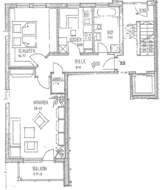 Foto - 2.5 Zimmer Etagenwohnung zur Miete in Schwabmünchen