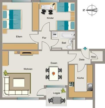 Foto - 3.5 Zimmer Etagenwohnung zur Miete in Recklinghausen