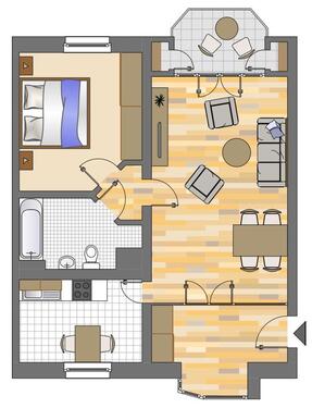 Foto - 2 Zimmer Erdgeschoßwohnung zur Miete in Dortmund