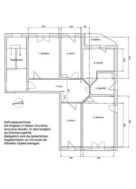 Foto - Gepflegte 4-Zimmer-ETW, 3.OG, mit Balkon und 2 Stellplätzen