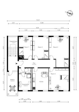 Foto - 27 Zimmer Etagenwohnung zur Miete in Gummersbach