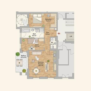 Foto - Etagenwohnung zur Miete in Dresden