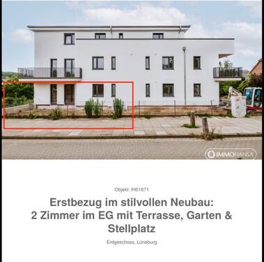 Foto - 2 Zimmer Terrassenwohnung zur Miete in Lüneburg