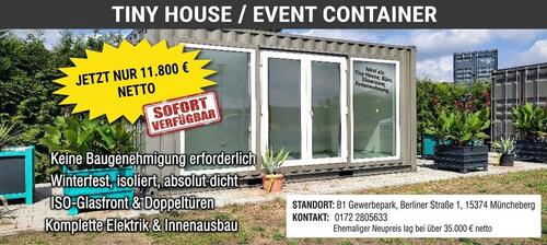 Foto - Tiny Haus TOP Zustand Event Container Tiny Container Gartenhaus
