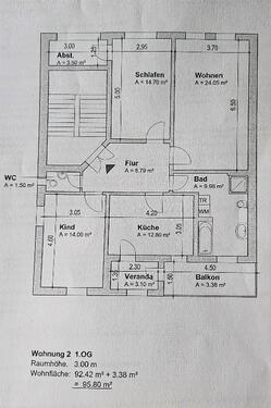Foto - 3 Raum Wohnung mit Balkon im 1. OG in Bautzen