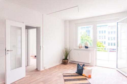 Foto - Helle 2-Raum-Wohnung mit Wohnküche