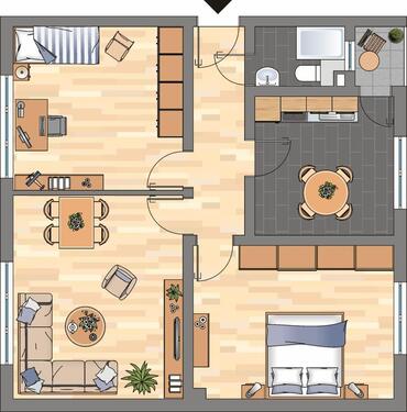 Foto - 3 Zimmer Etagenwohnung zur Miete in Duisburg
