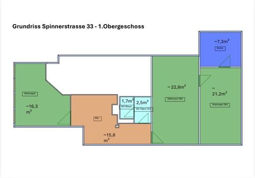 Foto - Büroräume, 3 Zimmer Nähe Oker - 1.090,00 EUR Kaltmiete, ca.  12,50 m²