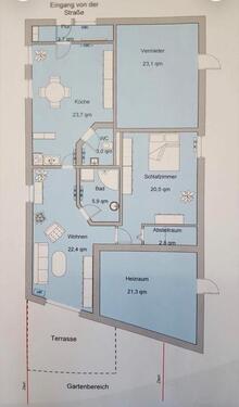 Foto - Wohnung mit Garten u. Terrasse in OhrslebenWarmmiete incl. Strom