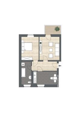 Foto - 2 Zimmer Etagenwohnung zur Miete in Leipzig