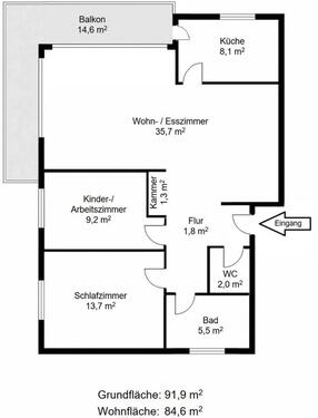 Foto - 3 Zimmer Etagenwohnung zum Kaufen in Oer-Erkenschwick