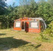 Dauercamping-Parzelle mit Wohnwagen & Vorzelt – Dahner Felsenland - Karlsruhe Mühlburg