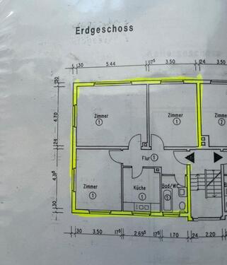 Foto - Komplett sanierte 3-Zimmer Wohnung zu vermieten mit Stellplatz