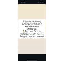 2 Zimmer Wohnung zu vermieten in Biebesheim - Gernsheim