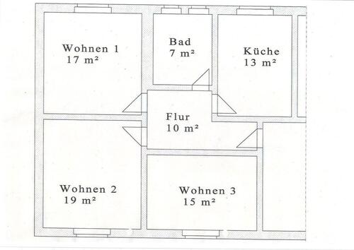 Foto - 3 Zimmer Etagenwohnung zur Miete in Großräschen
