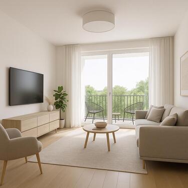 Foto - Hochwertiges Wohnen in bester Lage von Sankt Ingbert 3 Zimmerwohnung mit offenem Wohnbereich und Loggia