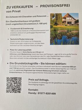 Foto - Ein-Zweifamilienhaus mit XXL-Garage, Option Mehrgenerationen